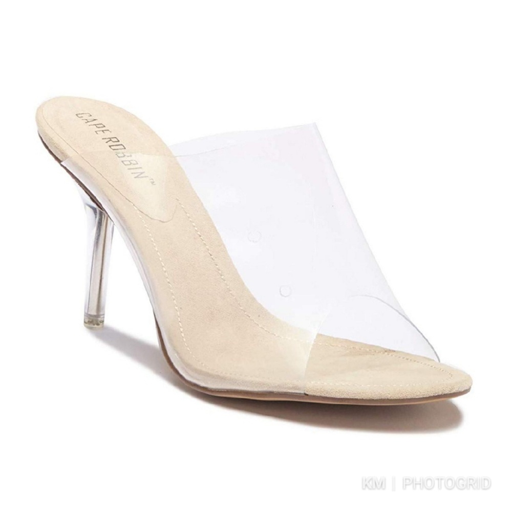 New Cape Robbin clear Slip on High heels Melrose